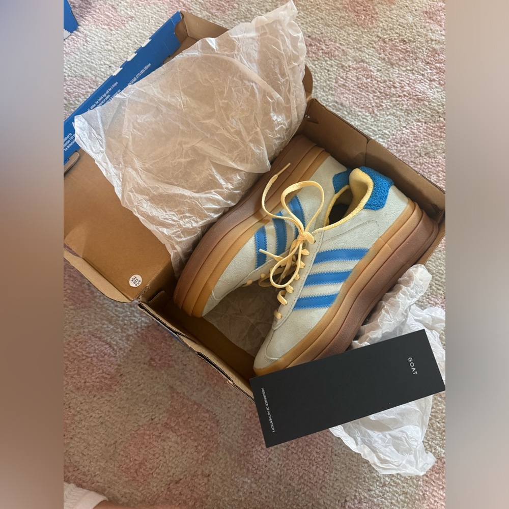 Adidas Gazelle Bold ‘Almost Blue Yellow’